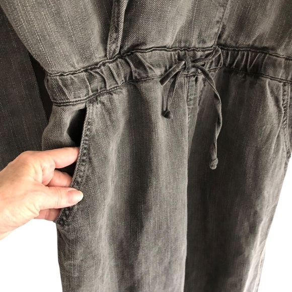 Free People NSF Women's Gray Jumpsuit Alana Tie Waist Medium - Picture 4 of 11